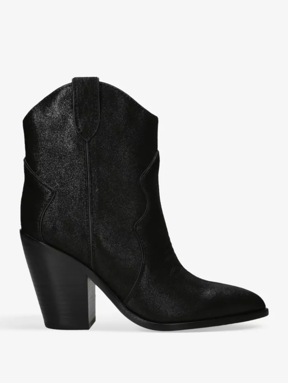 PAIGE Porter Suede Western Ankle Booties
